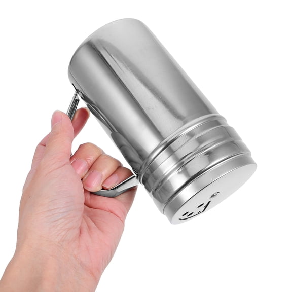 OULII 3Pcs Stainless Steel Spice Dispenser Set with Handle for Kitchen Seasoning