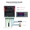 thumbnail image 4 of Abody Digital Display Temperature&Humidity Controller Thermoregulator Thermostat Humidistat Therometer Hygrometer with Integrated Sensor Probe Relay Output, 4 of 7