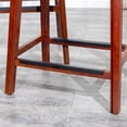 thumbnail image 2 of Cterwk 30" Bar Stool, Cherry Finish, Brown Leather Seat, 2 of 7