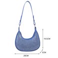 thumbnail image 4 of Bolsa Crescent Diamonds Mujeres Cuero Rhinestones Hombro Axilas Bolsos Ndcxsfigh Para Estrenar, 4 of 9