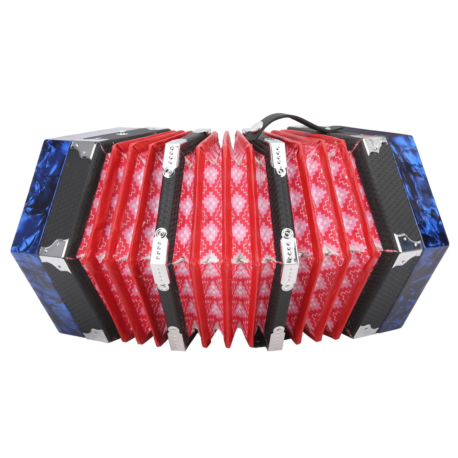 Concertina Instrument, Concertina Accordion, Professional For Children Adults Red,Sky Blue,Royal