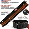 thumbnail image 5 of RDX Weight Lifting Powerlifting Belt, 6mm Thick Cowhide Leather, 4 Inch Back Lumbar Support, 12 Adjustable Holes, Bodybuilding Strength Training, Exercise Fitness Workout Squats, Deadlifts, Black, M, 5 of 7