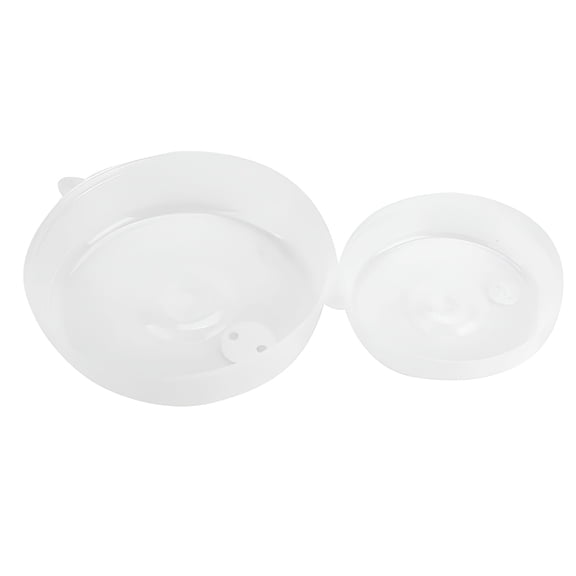 ACDANC 2Pcs Microwave Cover for Food,Microwave Splatter Proof Plate Guard,Clear Microwave Splatter Cover with Steam Vent,Refrigerator Microwave Oil Resistant Lid Crisper Lid Bowl Lid