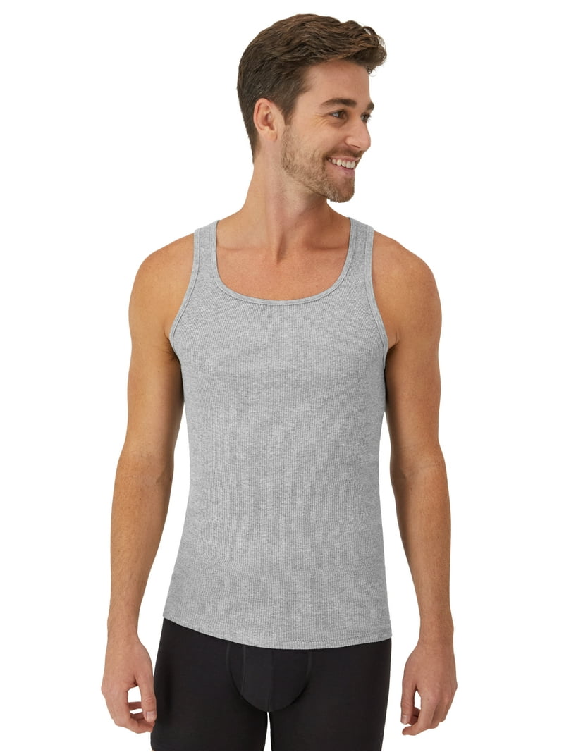 Hanes Men's Tank Tops, Moisture-Wicking Cotton, Multipacks
