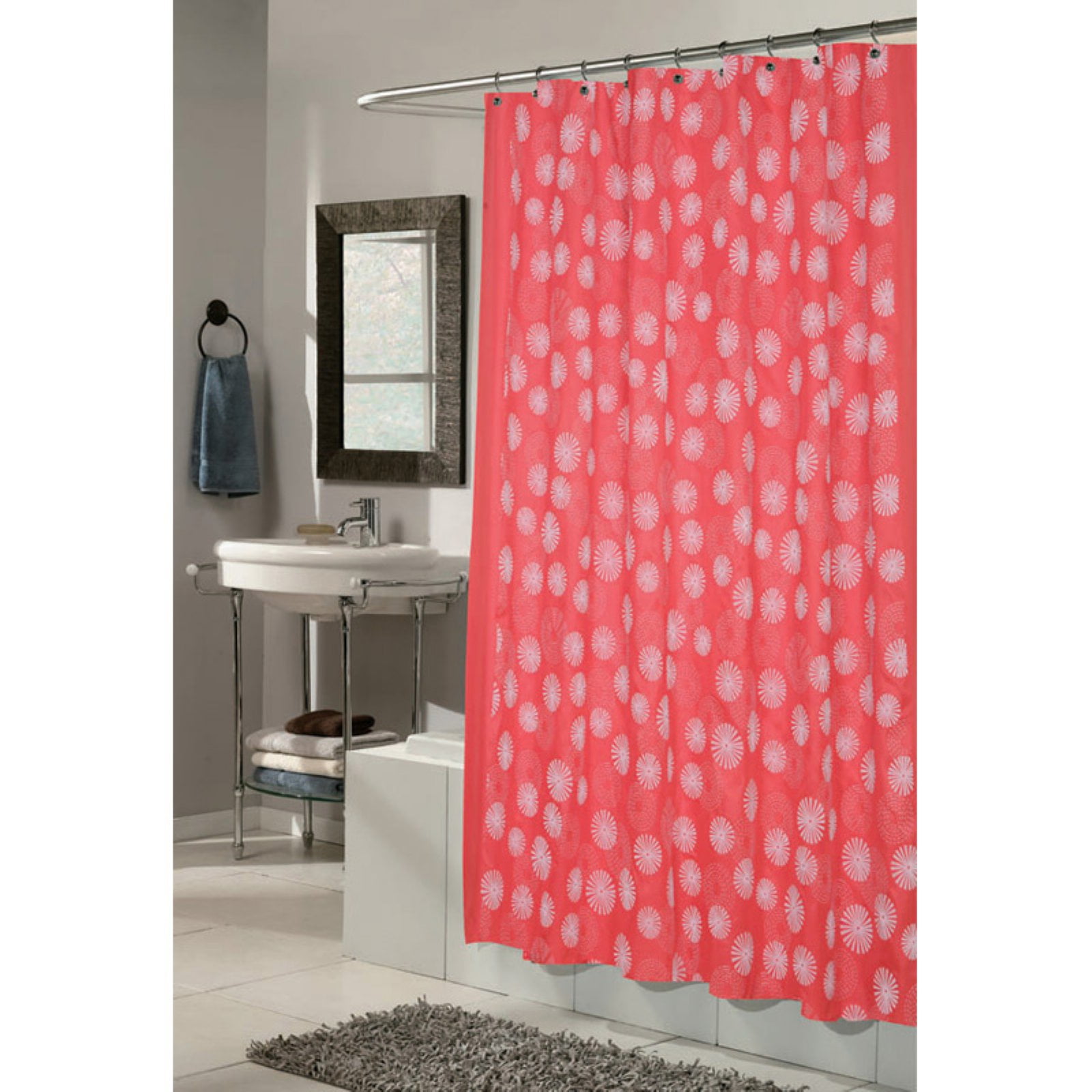 Carnation Home Fashions Vienna Circle Pattern Fabric Shower Curtain Walmartcom Walmartcom Carnation Home Fashions Vienna Circle Pattern Fabric Shower Curtain Walmartcom Walmartcom