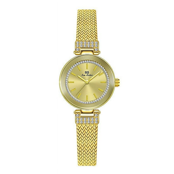 BS Watch Mid-Ancient Watch Women's Fashion Fashion Brand Advanced Ins Wheat Diamond Light Luxury Minority