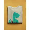 thumbnail image 3 of Image Conscious Dinosaur With Puppies Sweatshirt Women -Jay Fleck Designs, Female 4X-Large, 3 of 4