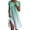 Mint Green, variant on Women's Casual Dress Flowy Round Neck Boho Summer Dress for Home Beach Comfortable,Light Yellow,XXXXL