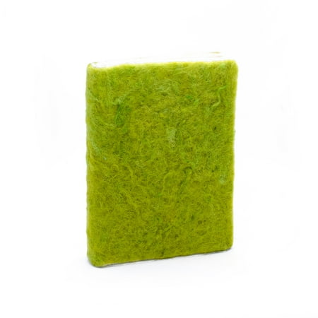 De Kulture Works Premium Wool Felt Journal Travelogue Diary 140 Pages, 125 GSM, (Green)