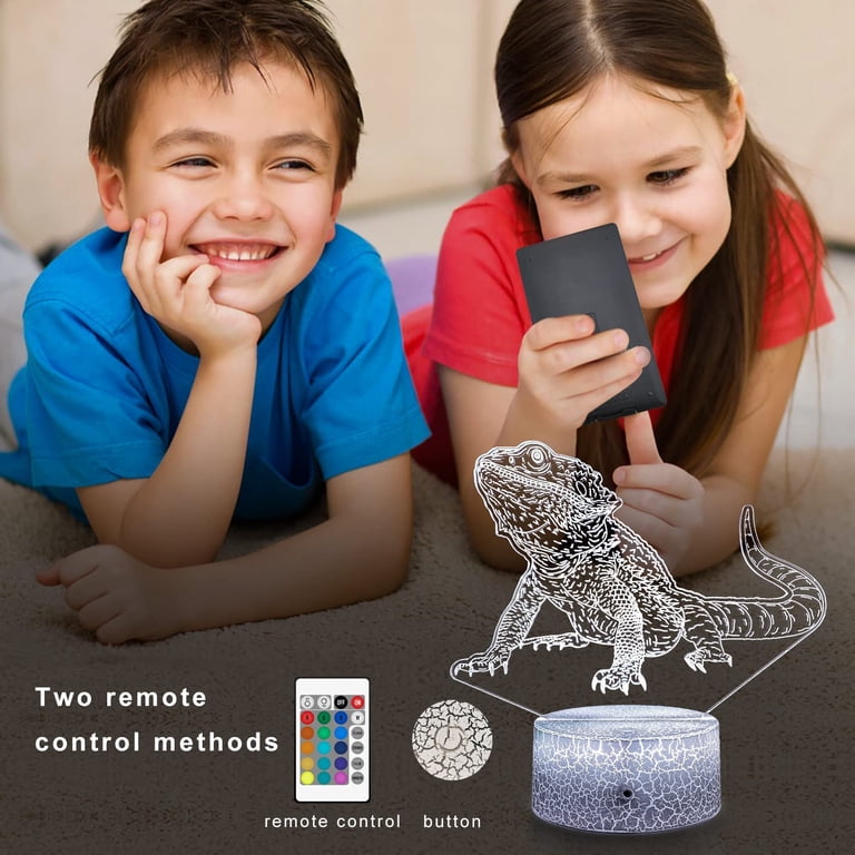 3D Tank LED Night Light – 16 Color Changing, USB Powered, Remote Control, Optical Illusion Lamp