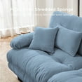 thumbnail image 6 of 130 Inches Modular Sectional Sofa Oversized Sectional Couch, L Shaped Couch Modern Deep Seat Couches for Living Room, Comfy Velvet Cloud Sofa with Ottoman, 3 Seater Sofas for Living Room, 6 of 8