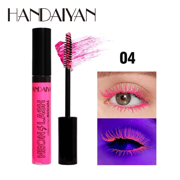 Ganfancp Fluorescente Ojo Negro, Colorido, Delgado,, y Larga Duración, 9Ml Liquidación Ventas Hoy Ofertas Prime 1X Máscara de Pestañas
