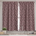 thumbnail image 2 of Ambesonne Damask Valance & Curtain, Flower Vintage Ornament Art, 55"x30", Pale Rose Charcoal Grey, 2 of 7
