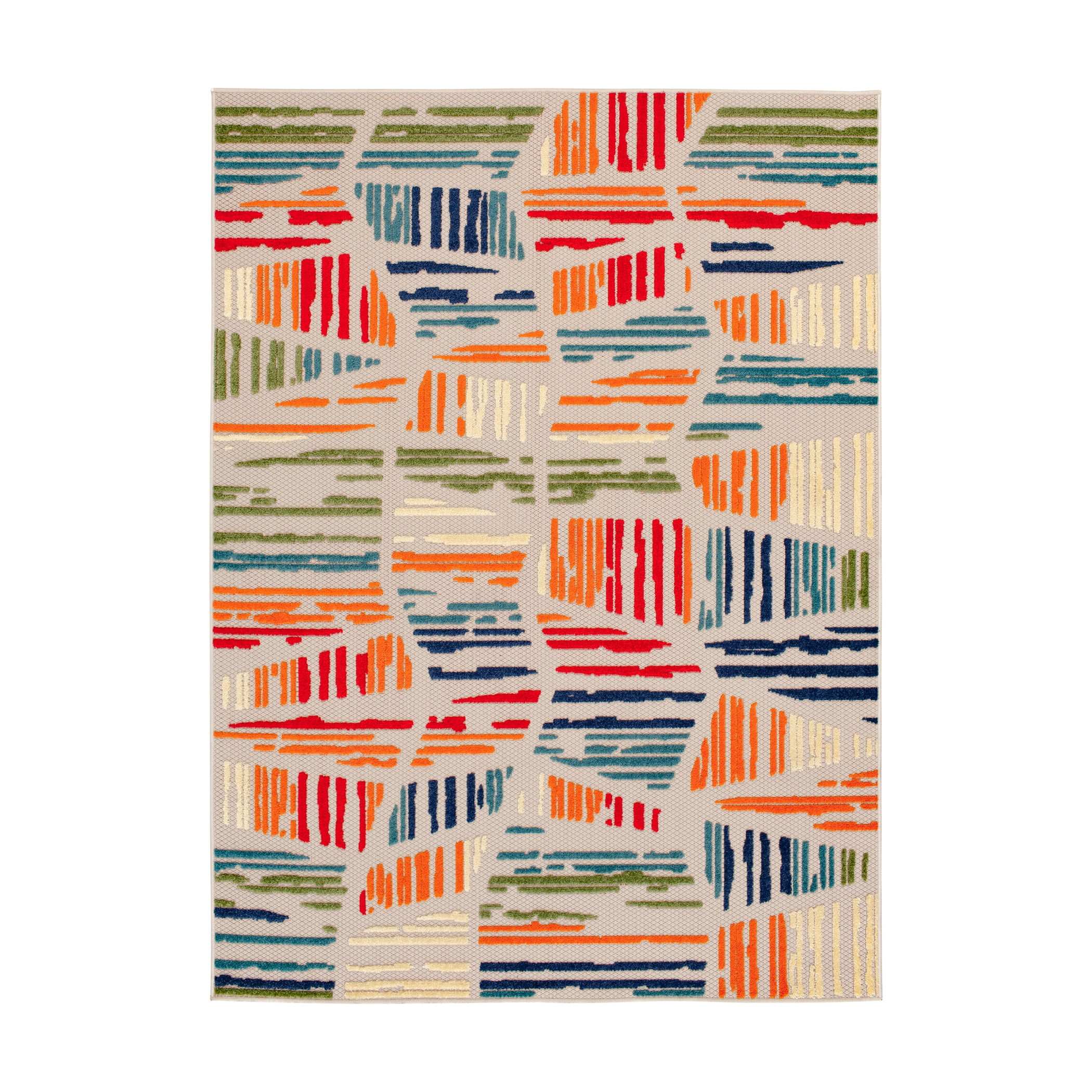 Loomaknoti Fontana Parkia 9' x 12' Geometric Indoor/Outdoor Area Rug , Cream/Red