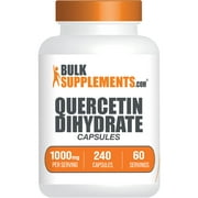 BulkSupplements.com Quercetin Dihydrate Capsules, 1000mg - Antioxidant Supplements - Quercetin (240 Capsules - 2 Month Supply)