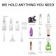 thumbnail image 4 of Kit de botellas de viaje, juego de contenedores de artículos de tocador portátiles a prueba de fugas, contenedores de cosméticos de tamaño de vuelo de PET transparente para loción, champú, crema,, 4 of 5