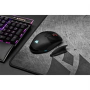 Corsair DARK CORE RGB PRO SE Wireless FPS/MOBA Gaming Mouse with SLIPSTREAM Technology, Black, Backlit RGB LED, 18000 DPI, Optical, Qi wireless charging certified