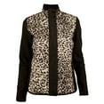 thumbnail image 2 of LRL Women's Quilted-Front Animal-Print Jacket Top-BM-XS, 2 of 4