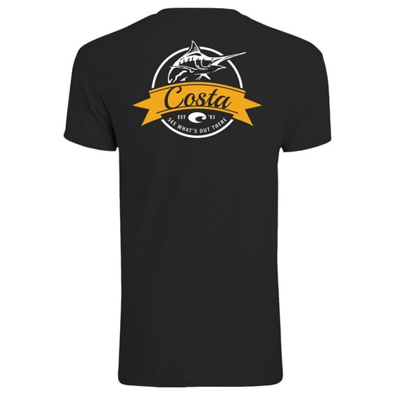 Costa Founders Fish T-Shirt (L)- Black