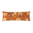 thumbnail image 1 of YUSDECOR Funny Foxes Body Pillow Pillowcase Pillow Protector Cushion Cover 20x60 Inch, 1 of 2