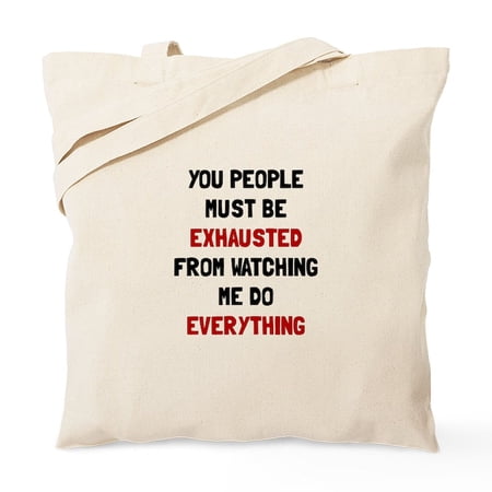 CafePress - Exhausted Tote Bag - Unisex Canvas Tote Bag Beige 1-Piece