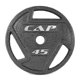 thumbnail image 1 of Disco de pesas CAP Barbell de 20 kg, hierro fundido con agarre, 2 pulgadas, 1 of 6