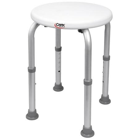 Bath Tub Replacement Shower - Carex Shower Stool - Round Compact Bath Stool For Bathtubs and Showers