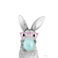 thumbnail image 2 of Nieman, Rachel 12x14 White Modern Wood Framed Museum Art Print Titled - Bubble Gum Bunny, 2 of 4