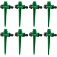 thumbnail image 1 of Aspersor de césped, 8 juegos de sistema de riego ajustable, base de punta de aspersor de césped de 8 "x 4" para riego de césped, viveros y plantas, 1 of 5