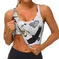 thumbnail image 3 of Fotbe Animal Bird Sujetador Deportivo Largo sin Aros para Mujer con Almohadillas y Soporte Medio, Transpirable y Absorbente, Camiseta Tipo Chaleco o Tank Top-Large, 3 of 8