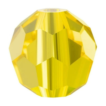 Preciosa® Crystal Beads Czech Crystal 451 19 602 Round 80310 Citrine 5mm Hole: 1mm