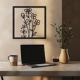 thumbnail image 6 of Violaura Flowers Metal Wall Art - Easy to Install Hanging Perfect for Home, Living Room Decor (12" x 12"), 6 of 8