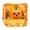 Orange, variant on 2.16" Glow-in-the-Dark Ice Cube Squishy Toy, Halloween Ornament Inside with Snowflake Glitter