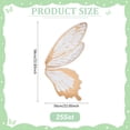 thumbnail image 3 of 50Pcs Waterproof Butterfly Flower Bouquet Wrapping Paper Transparent OPP Bouquet Packaging Paper Camel 580x560x0.1mm, 3 of 5