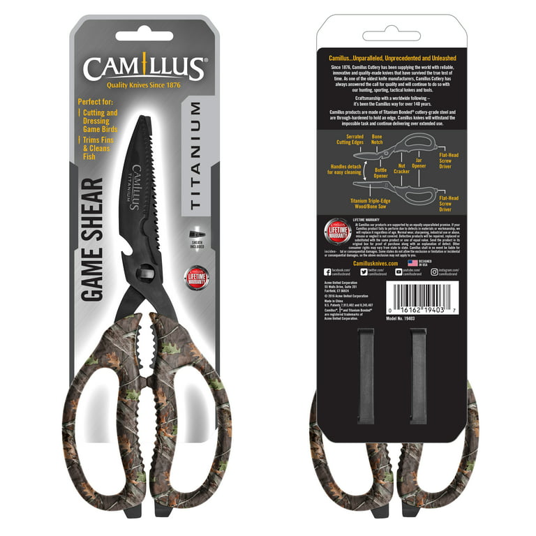 Camillus 9 inch Multifunction Game Shear with Sheath