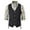 Black, variant on Yuwull Men's Western Suit Vest Vintage Single Breasted Vest Tops Blouse Slim Fit Waistcoat with Pockets Khaki XX-Large