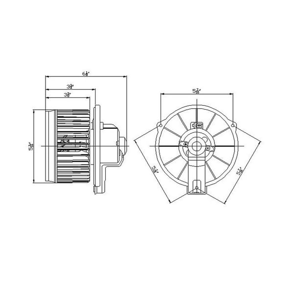 TYC 700238 A/C Condenser Blower Assembly For 07-08 Honda Fit