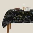 thumbnail image 3 of Wukai Lilies Flowers Waterproof Tablecloth for Kitchen Dining, Fits Square Tables for 2-4 Seats -54"x54", 3 of 7