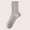 Gray, variant on Kilaqueen Women's Bamboo Plain Socks Comfy Fashion Trendy Socks All-Match Socks Quarter Twisted Knitted Socks Super Soft Cotton Bootie Socks Thin Crew Socks