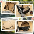 thumbnail image 3 of CoSoTower Poussette pour Animaux de Compagnie Pliable pour Chat, Chien et Plus, Jogger de Voyage à 4 Roues avec Porte-Gobelet, Panier de Rangement, Roues avant Pivotantes à 360 °, Pliage Facile, Café, 3 of 7