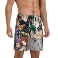 thumbnail image 2 of Mha Boku no Hero Academia Men's Short Pajama Pants Lightweight Daily Lounge Shorts Bottoms Sleepwear Cozy Soft Home Pajama Pants Shorts, 2 of 9