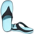 thumbnail image 4 of Strive Ilya Women's Leather Orthotic Toe Post Sandal In Black Size 10.5/11, 4 of 6