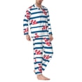 thumbnail image 3 of Bingfone Men'S Pajama Set 2 Piece Loungewear Pjs, Long Sleeve With Pajama Pants-Clown Fish, 3 of 9