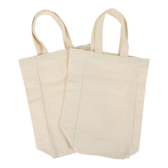 2 Pcs Canvas Wine Bag Handbags Wine Bottle Carrier Wine Bottle Holder Clear Gift Bags Wine Pouch Travel