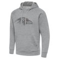 thumbnail image 2 of Men's Antigua  Heather Gray Baltimore Ravens Victory Hoodie, 2 of 3