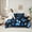 Black Blue, variant on Manfei Dreamy Neon Butterfly 7-Piece Twin Bedding Sets, Kawaii Black Blue Animal Bedding Comforter Set, Teens Girls Kids Female Reversible Sheet Sets, Luxury Bedroom Decor