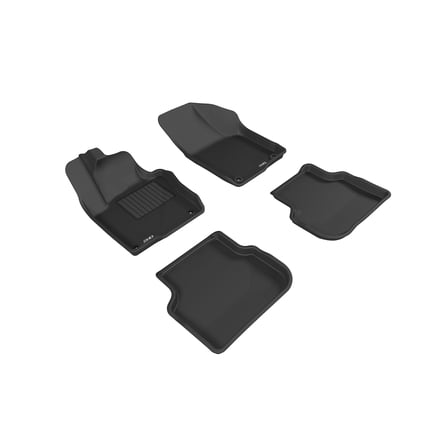 3D MAXpider All-Weather Floor Mats for Volkswagen Jetta Sedan 2011-2018 Custom Fit Car Floor Liners, Kagu Series (1st & 2nd Row, Black) (L1VW05501509) , Gray