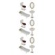 thumbnail image 2 of Tholdsy 4pcs White Ceramic Bathroom Set Furniture #2 1/12 Miniature Kits Type1 NO1, 2 of 6