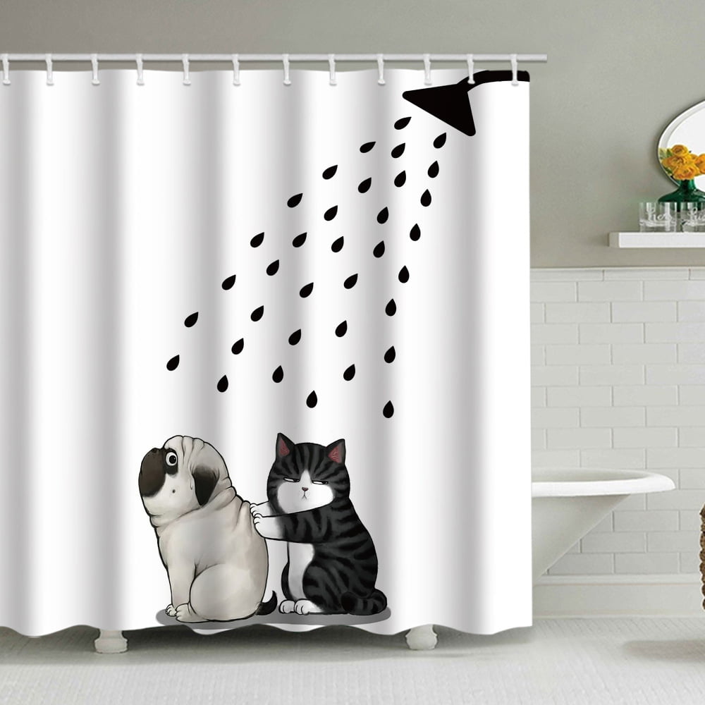 180x180CM Home Bathroom Shower Curtains Panel with rings Good Quality PICK 