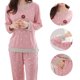 thumbnail image 5 of EeaseMX Conjunto de pijama de manga larga con dibujos animados, ropa de dormir de otoño de algodón, ropa de estar por casa, traje para mujer, talla XL (Oso Durmiente), 5 of 7